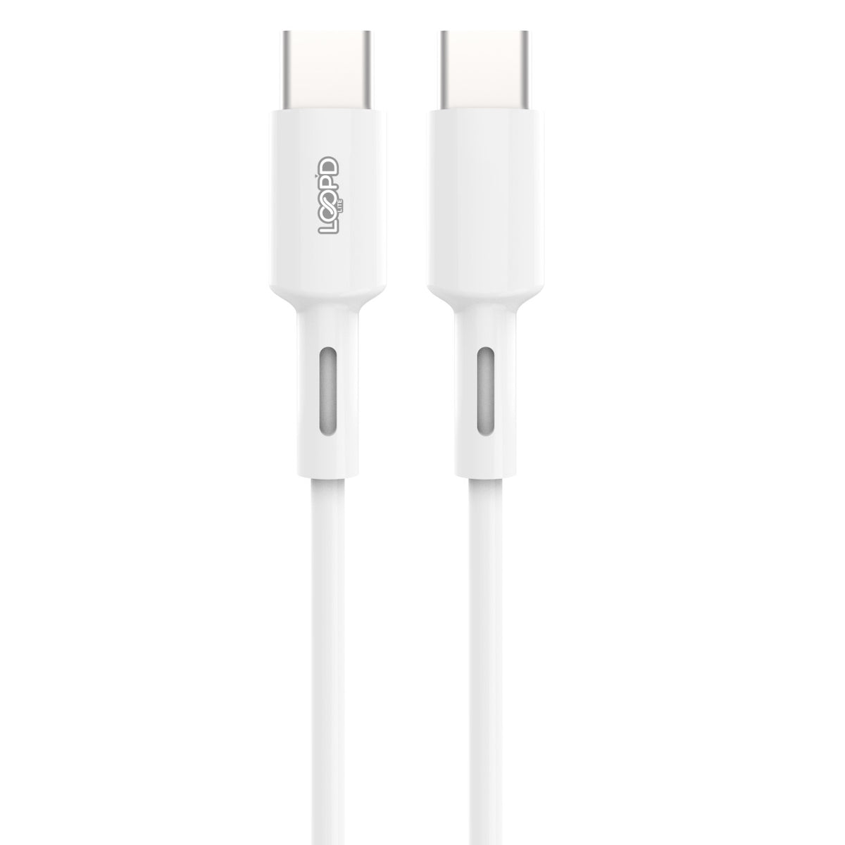 LOOP'D Lite Type-C To Type-C Cable 60W - 1 Metre - White 3