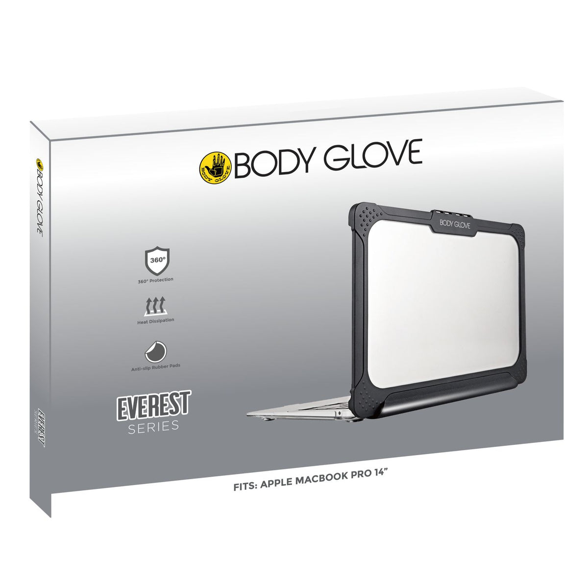 Body Glove Everest Shell - Macbook Pro 14 (2021) - Clear & Black 5