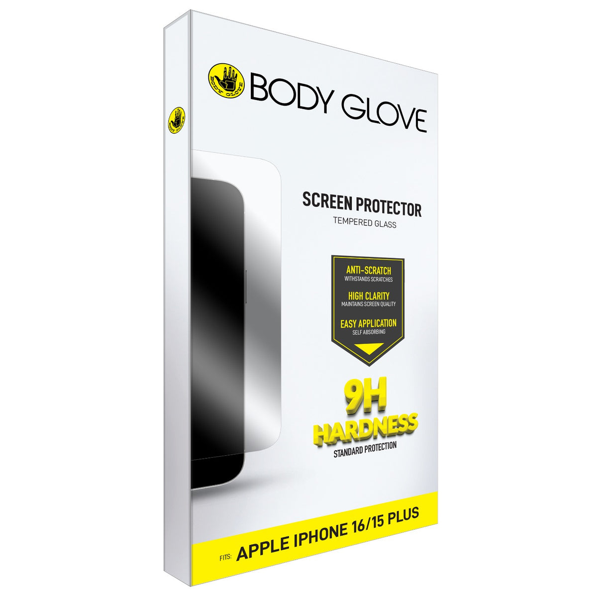 Body Glove Tempered Glass Screen Protector - Apple iPhone 16 Plus / iPhone 15 Plus - Clear 10