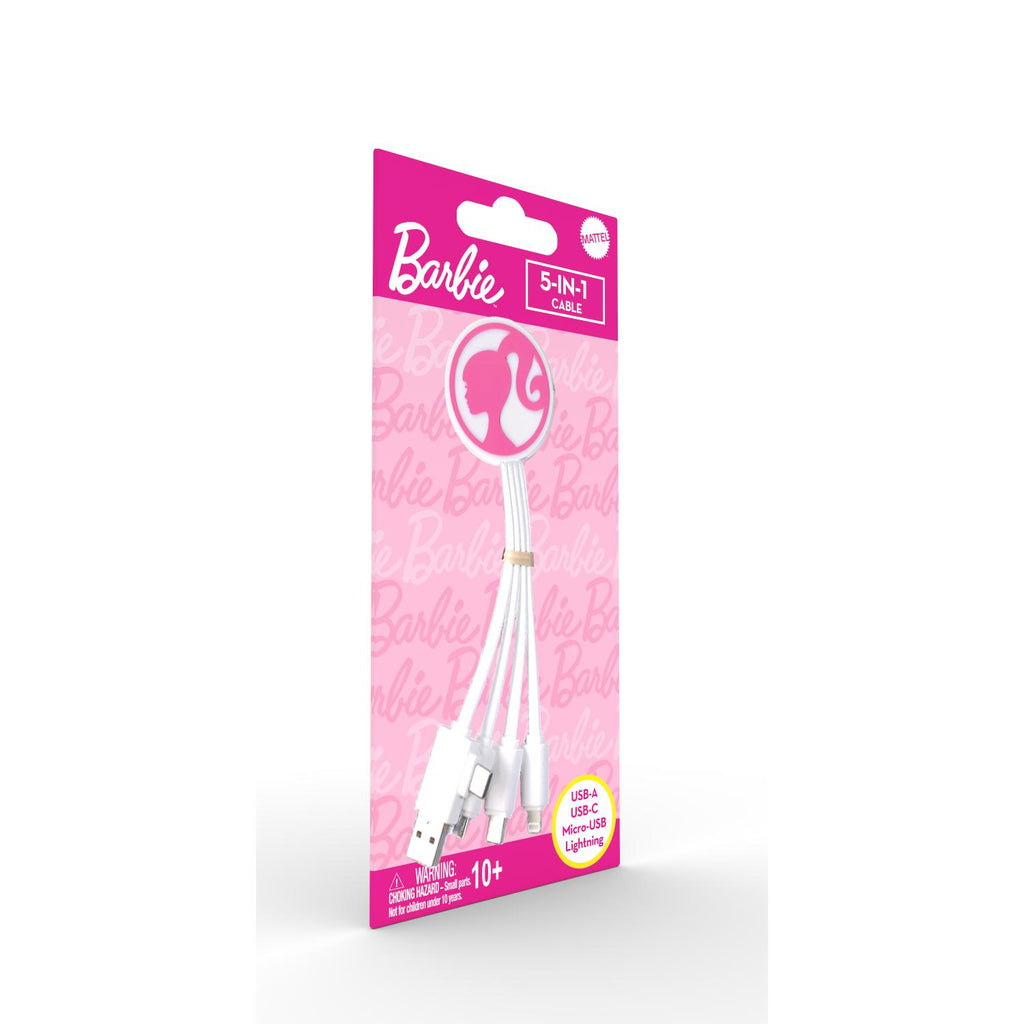 Barbie 5-In1 Cable - White - Multicolour 6