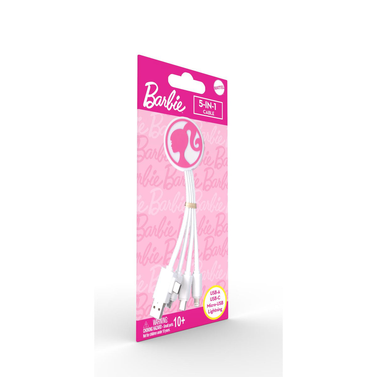 Barbie 5-In1 Cable - White - Multicolour 6