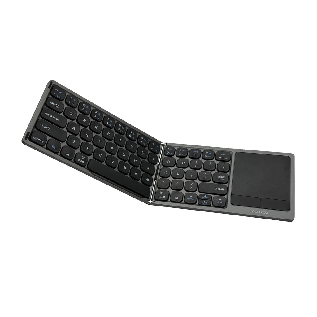 Body Glove Wireless Folding Hinge Keyboard With Touchpad - Black 4