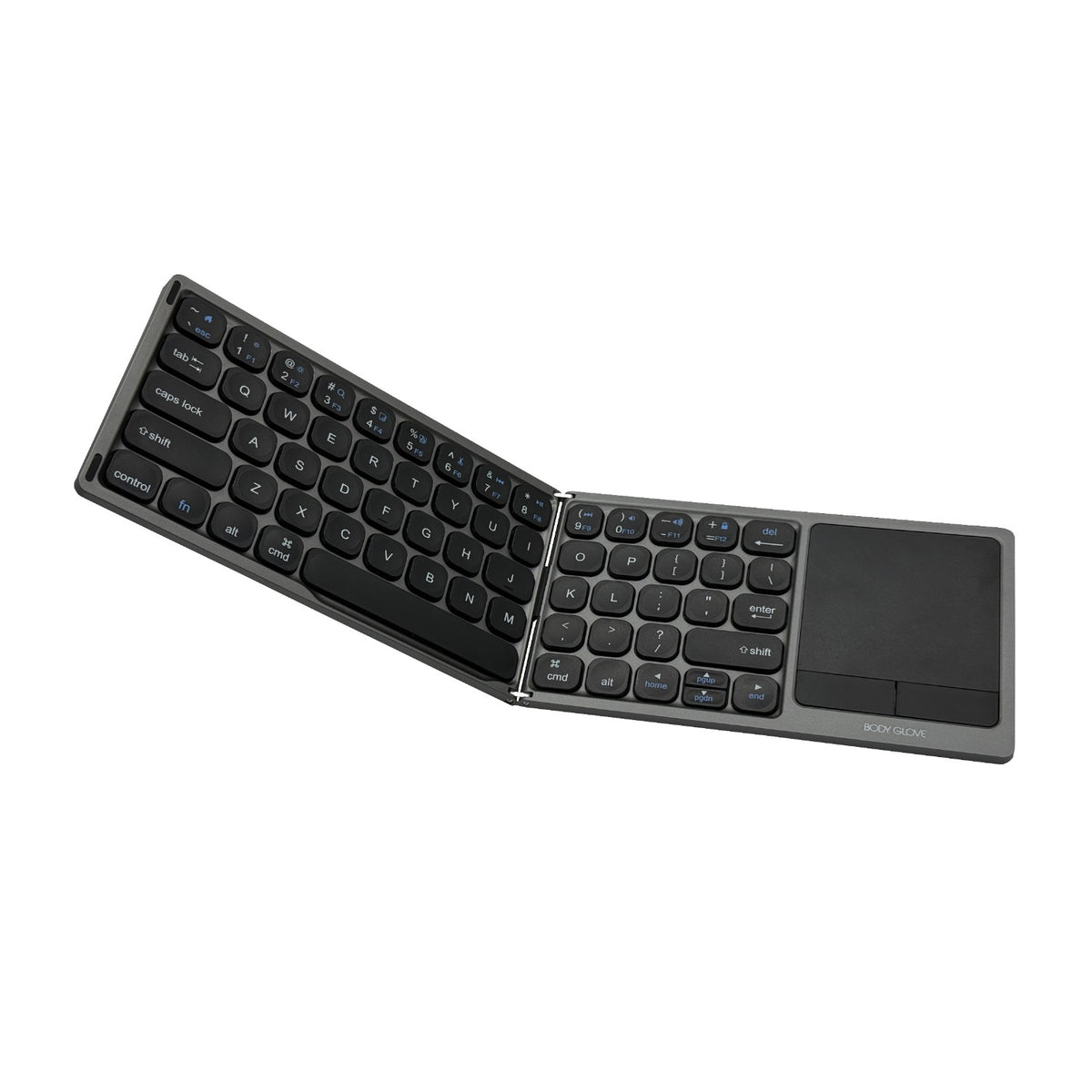 Body Glove Wireless Folding Hinge Keyboard With Touchpad - Black 4