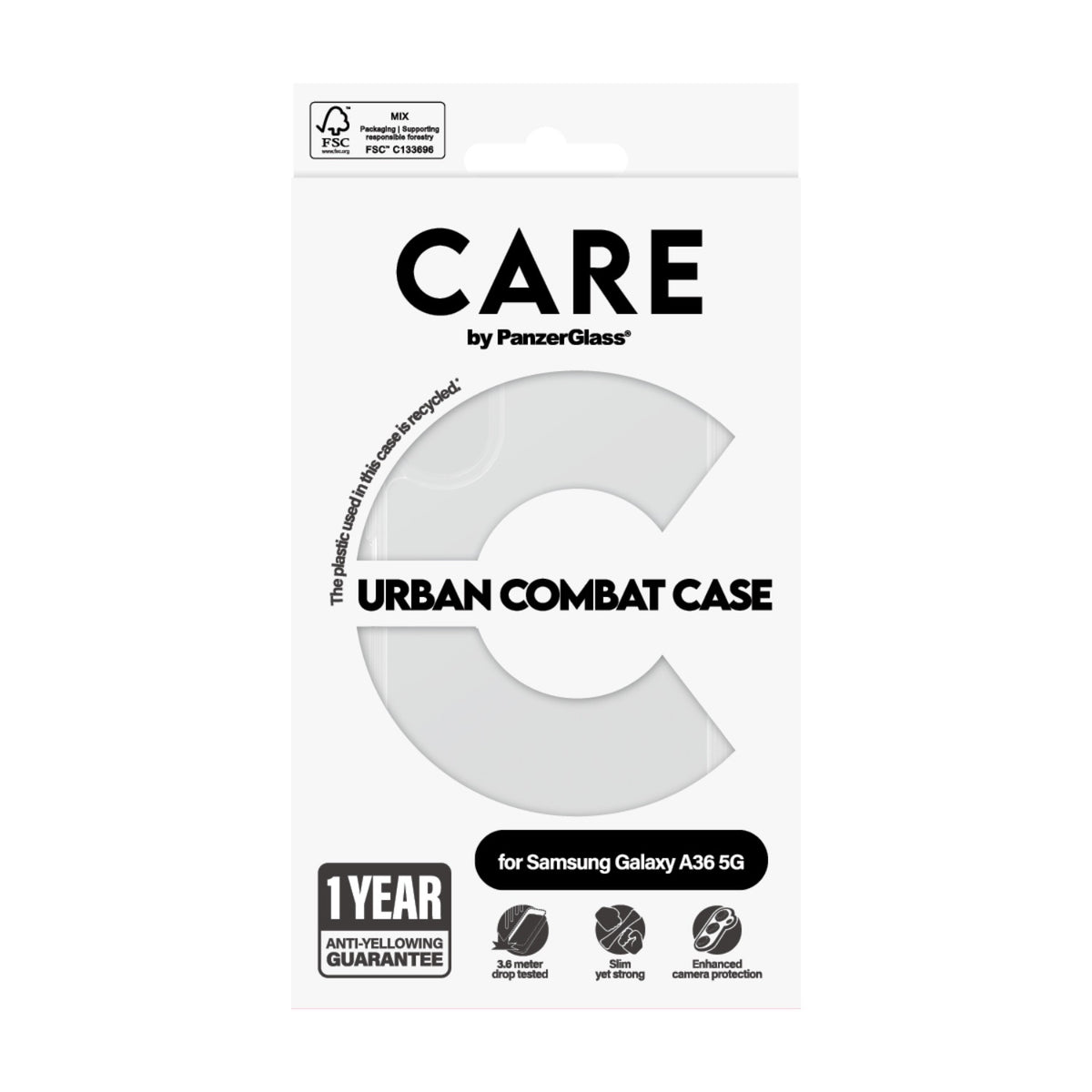 PanzerGlass Care by PanzerGlass Urban Combat Case - Samsung Galaxy A36 – - Clear 2