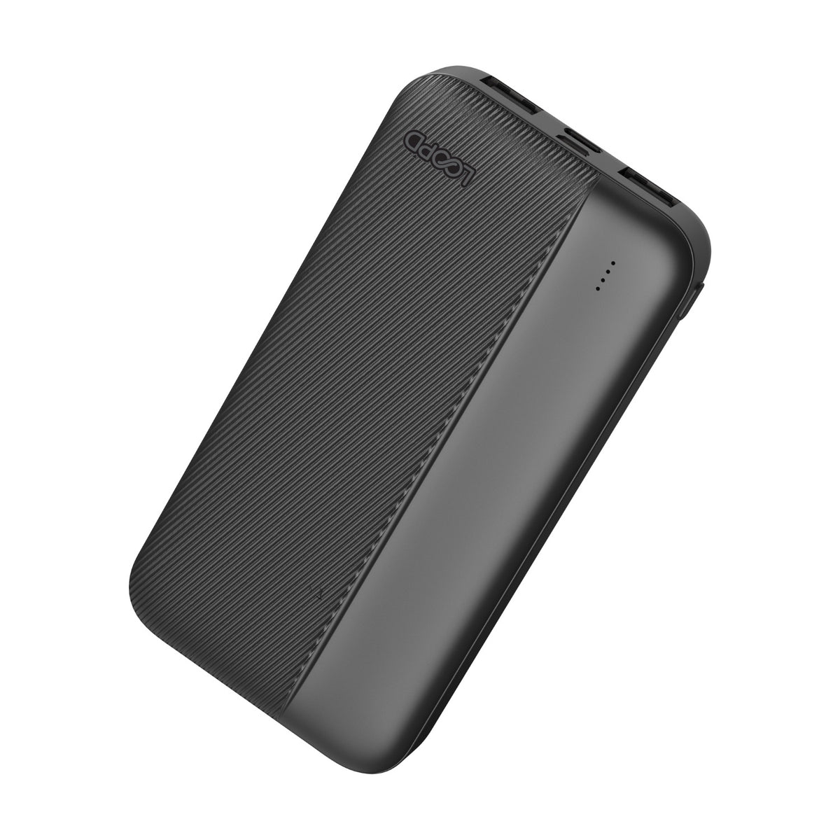LOOP'D 4LED Indicator Powerbank - 20000mAh - Black 6