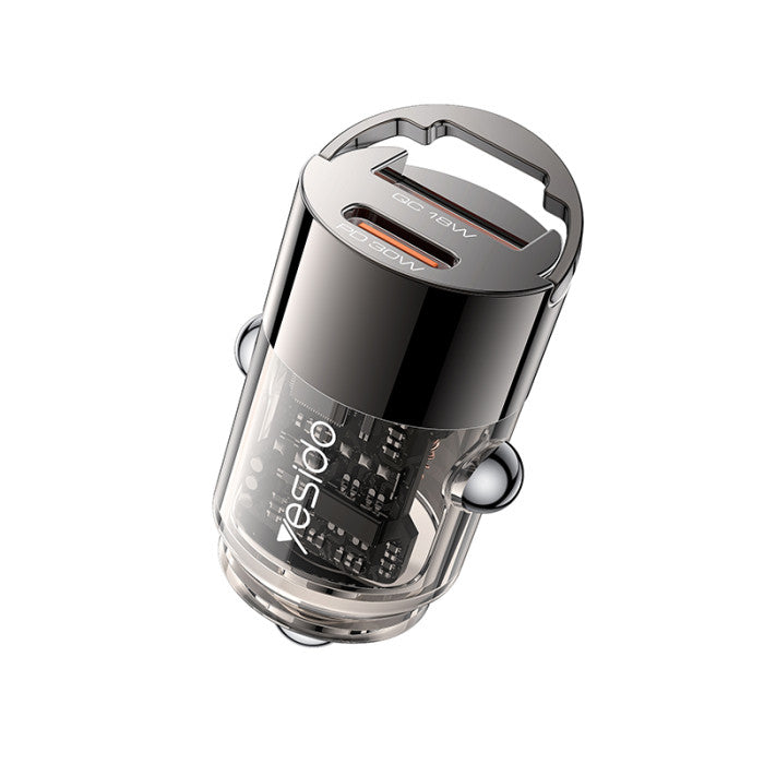 Y68 30W Fast Charging Mini Hidden Car Charger