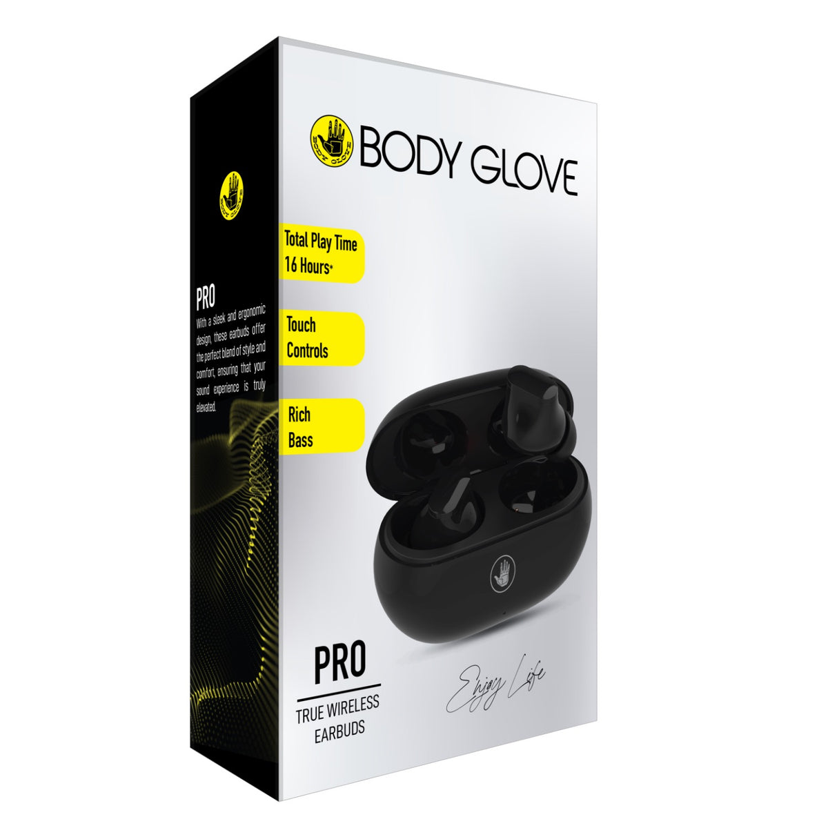 Body Glove Essentials TWS Pro Series Wireless Earbuds - Black 11