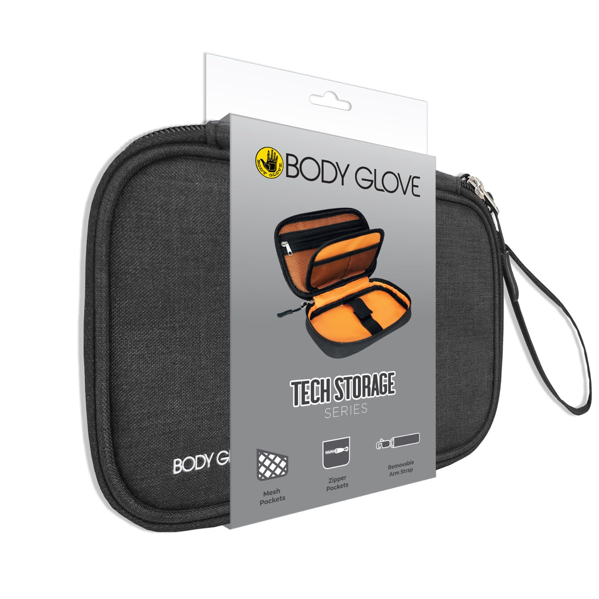 Body Glove Tech Storage Bag - Small - Black/Orange 6