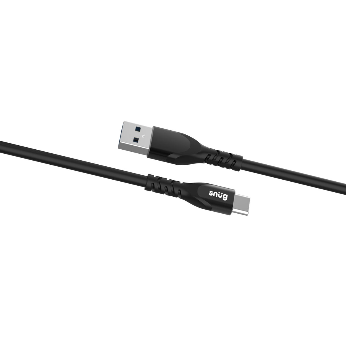 Snug USB To Type-C Silicone Cable - 1.2 Metre - Black 2