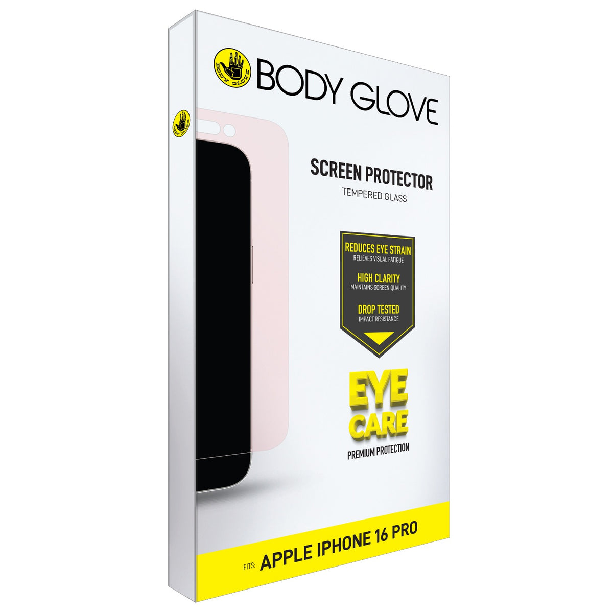 Body Glove Eye Care Tempered Glass Screen Protector - Apple iPhone 18 Pro / 17 Pro / 17 / 16 Pro - Clear 4