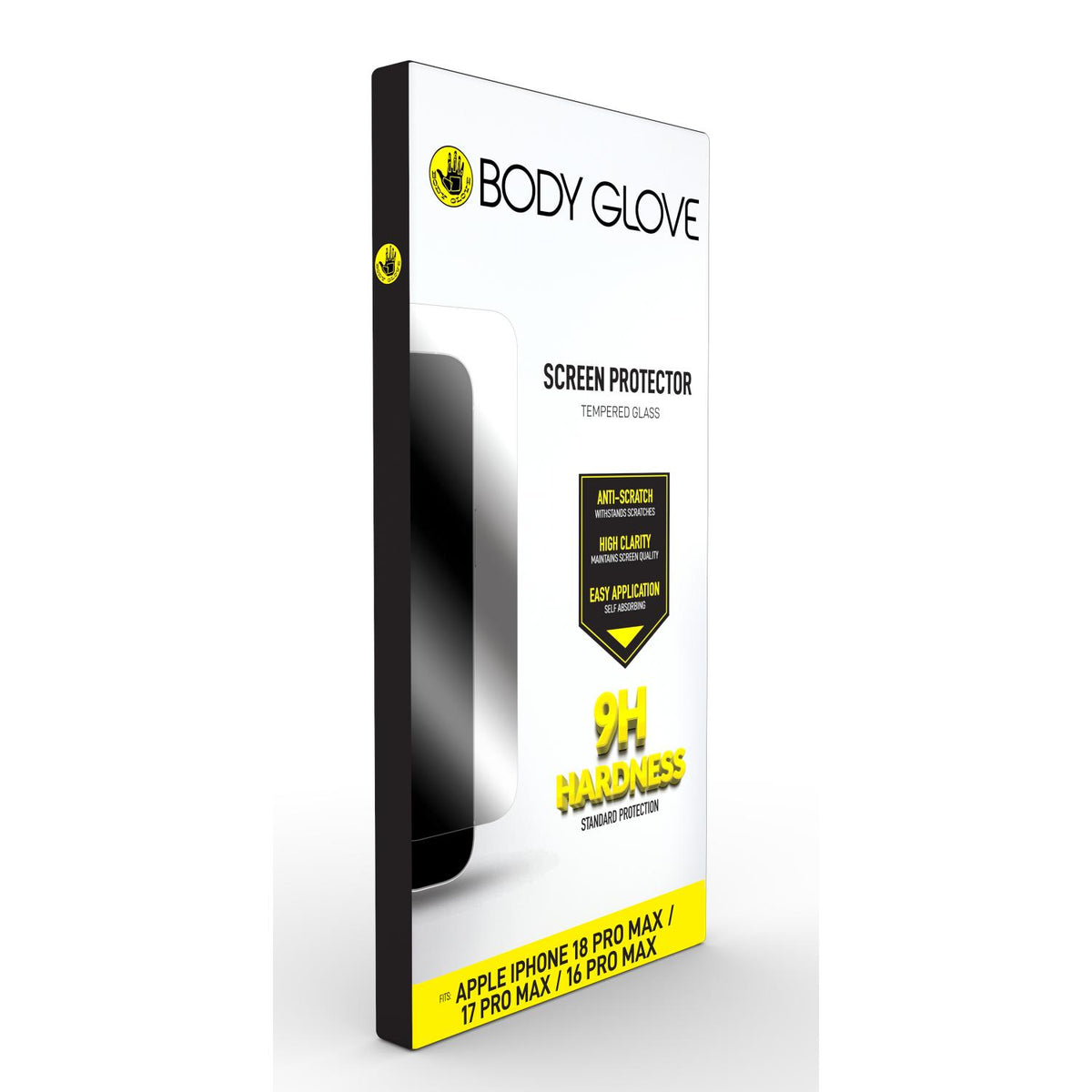 Body Glove Tempered Glass Screen Protector - Apple iPhone 18 Pro Max / 17 Pro Max / 16 Pro Max - Clear 5