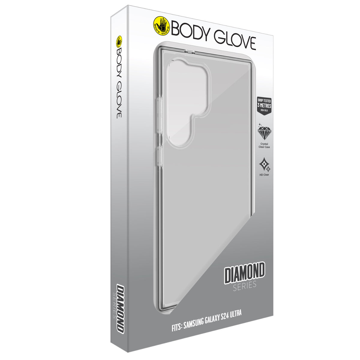 Body Glove Diamond Case - Samsung Galaxy S24U - Galaxy S24 Ultra - Clear 9