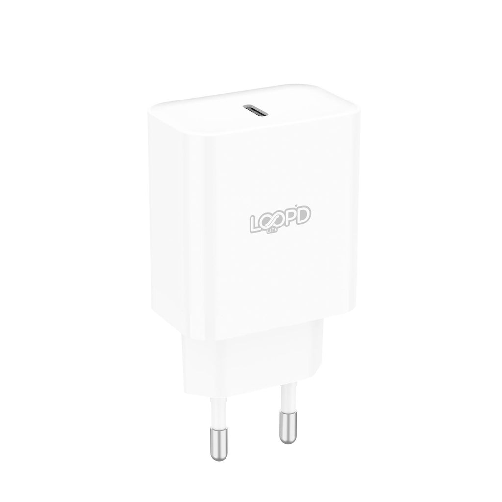 LOOP'D Lite 1 Port PD Wall Charger 25W - White