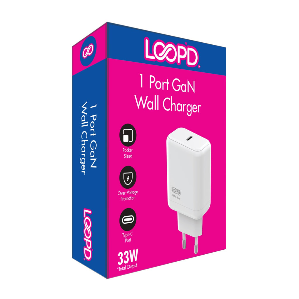 LOOP'D 1 Port PD Wall Charger 33W - White 4