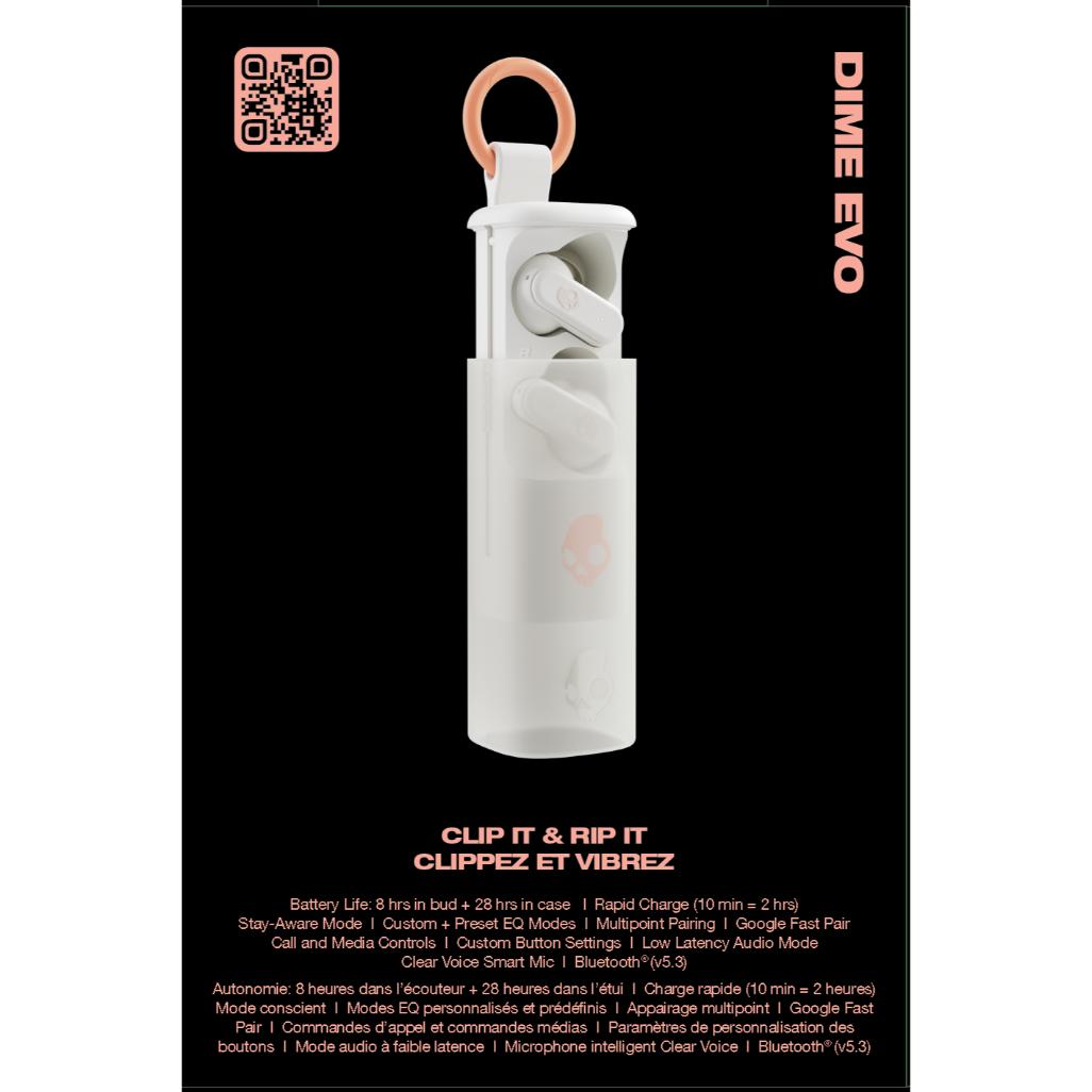 Skullcandy Dime® Evo True Wireless Earbuds - Bone 5