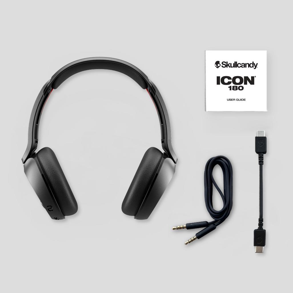 Skullcandy Icon® 180 Headphones - True Black 8