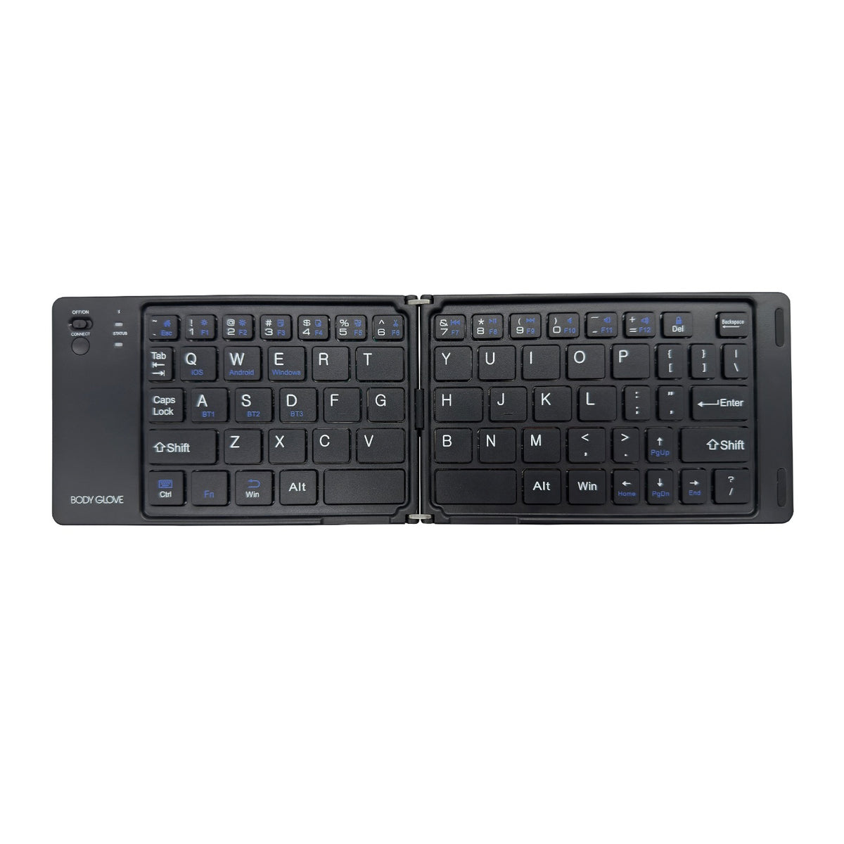 Body Glove Wireless Folding Hinge Keyboard - Black 2