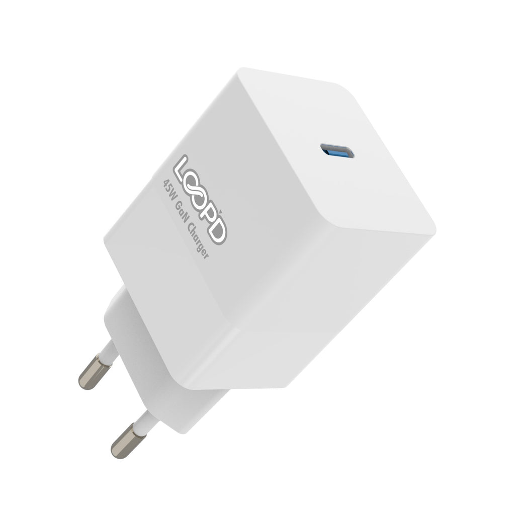 LOOP'D 1 Port Wall Charger 45W - White 2