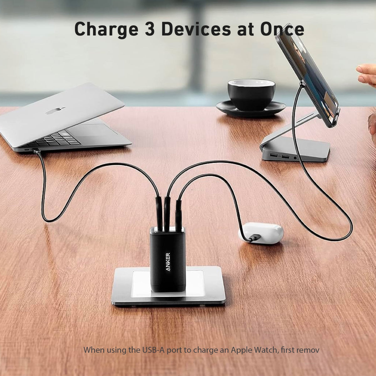 Anker 735 3 Port Wall Charger 65W - Black 5