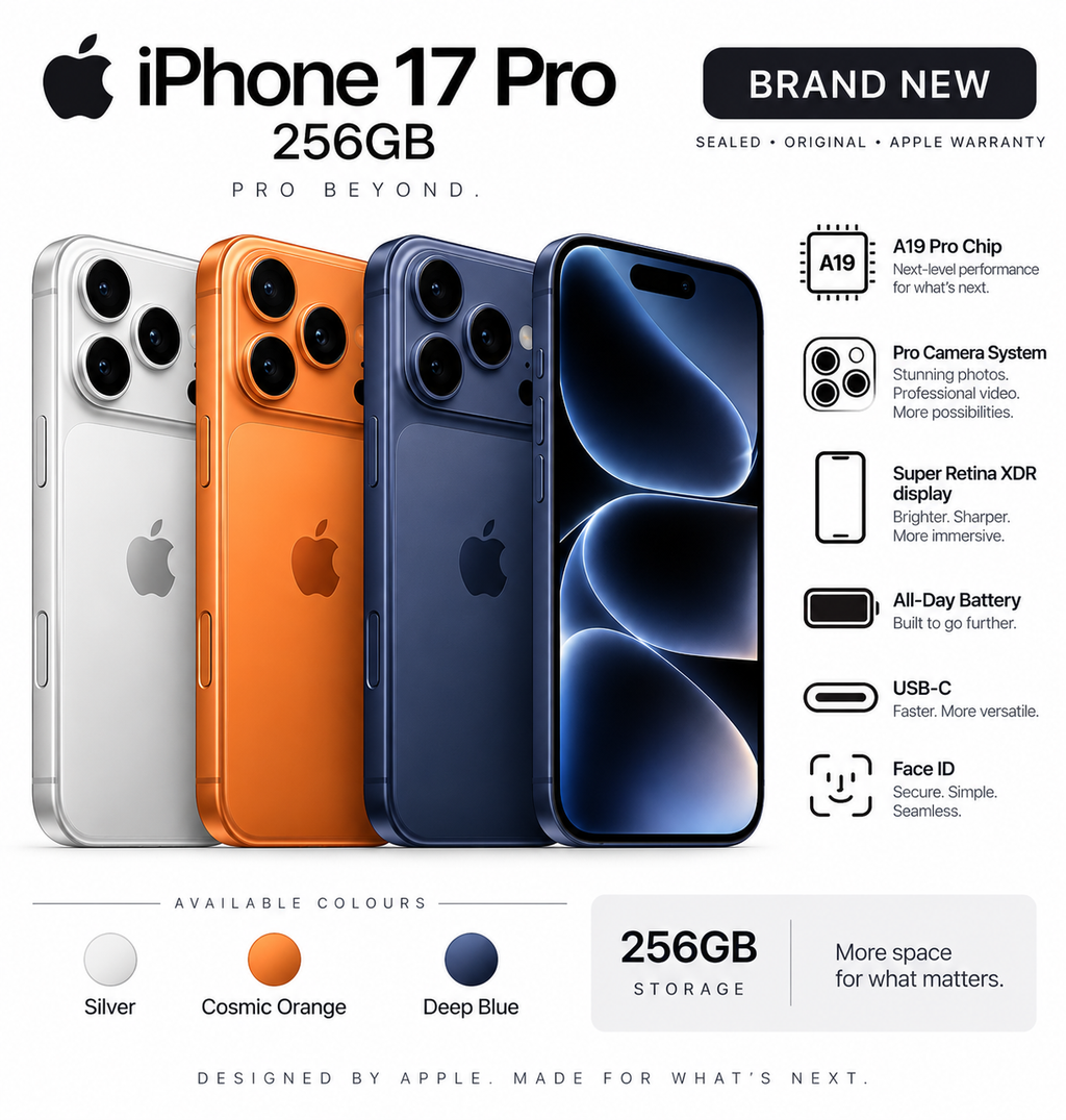 iPhone 17 Pro 256GB All Colours - Brand New
