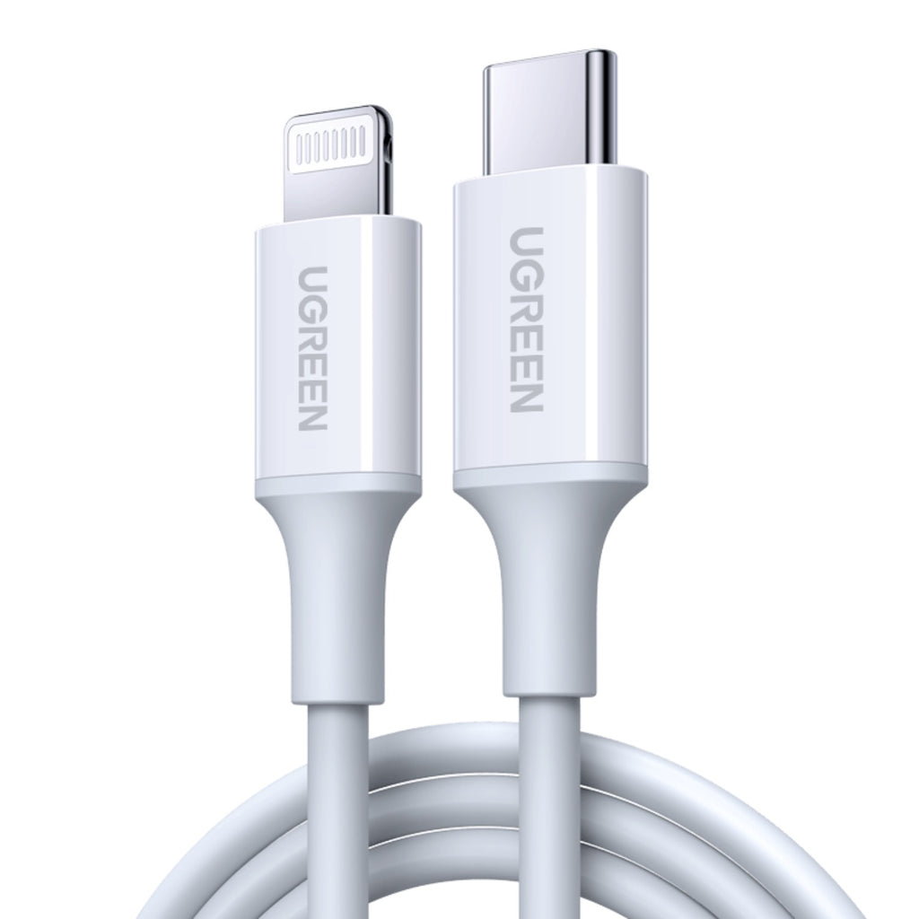 UGREEN Type-C To MFI Lightning Cable - 1 Metre - White