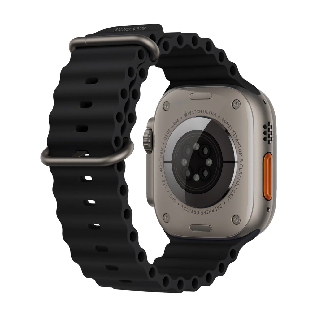 Body Glove Strike Watch Strap - Apple Series Apple Watch Series 8/7 (45mm), Ultra (49mm), SE/6/5/4 (44mm) - Black 2