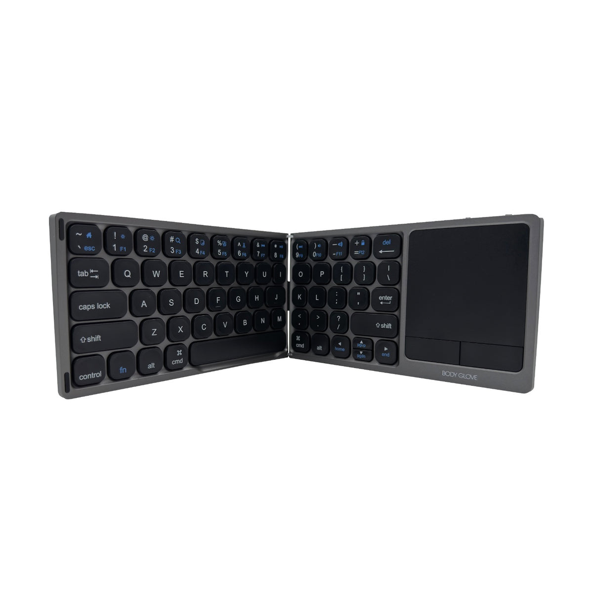 Body Glove Wireless Folding Hinge Keyboard With Touchpad - Black 3