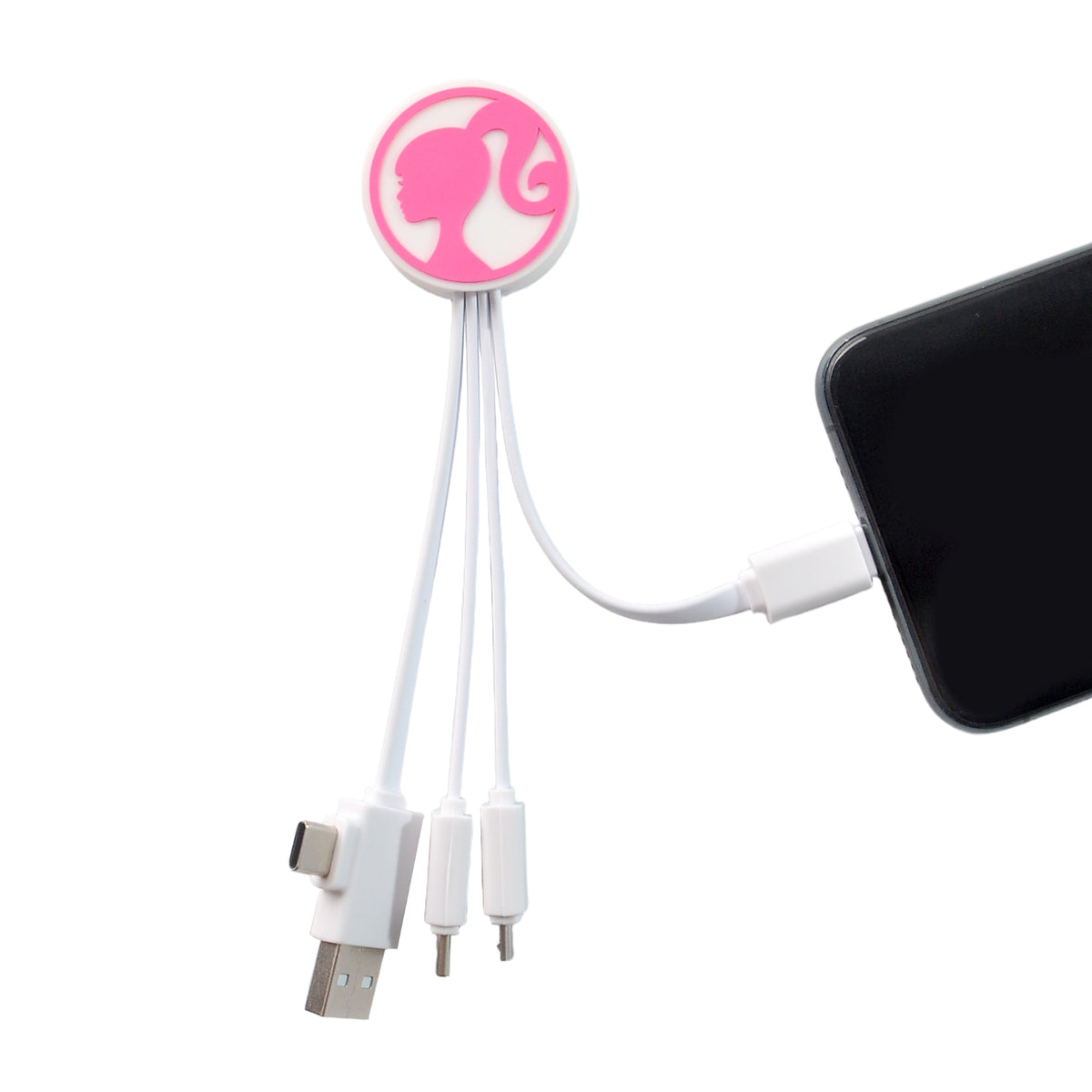 Barbie 5-In1 Cable - White - Multicolour 3