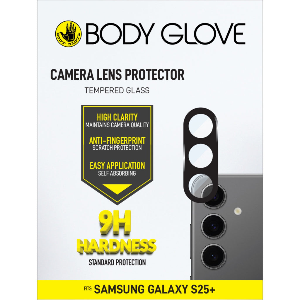 Body Glove Tempered Glass Camera Screen Protector - Samsung Galaxy S25+ - Black Border 5