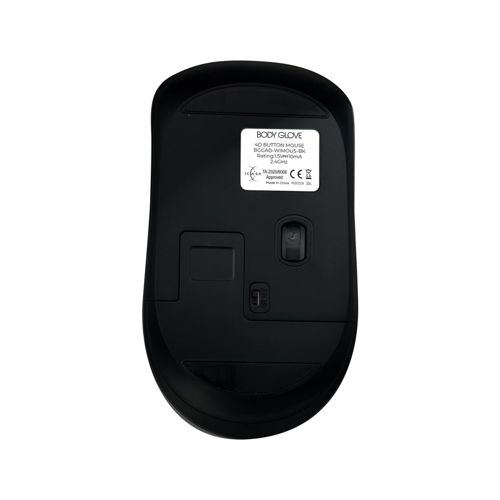 Body Glove 4D Button Mouse - Black 5