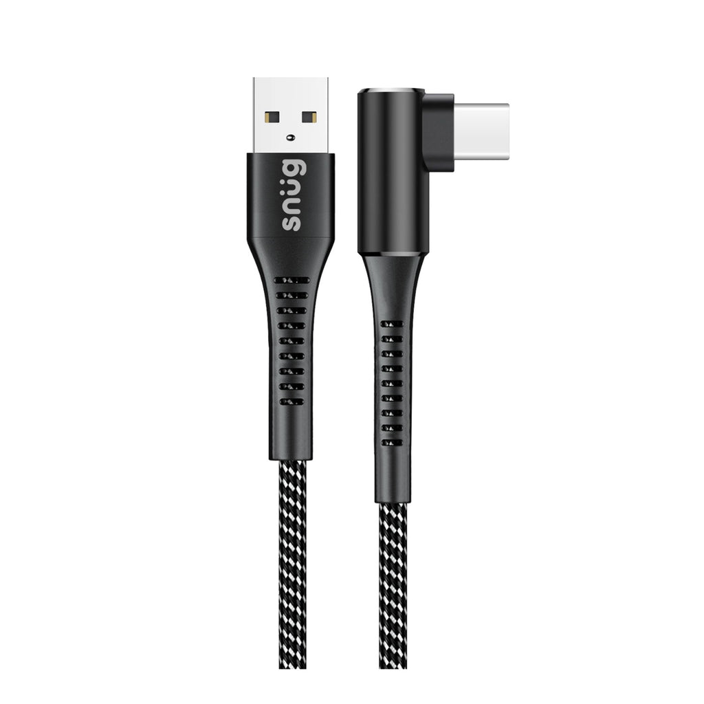 Snug O-Copper USB To Type-C Cable 10W - 1.2 Metre - Black/Silver