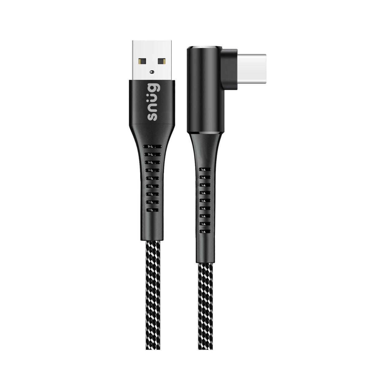 Snug O-Copper USB To Type-C Cable 10W - 1.2 Metre - Black/Silver
