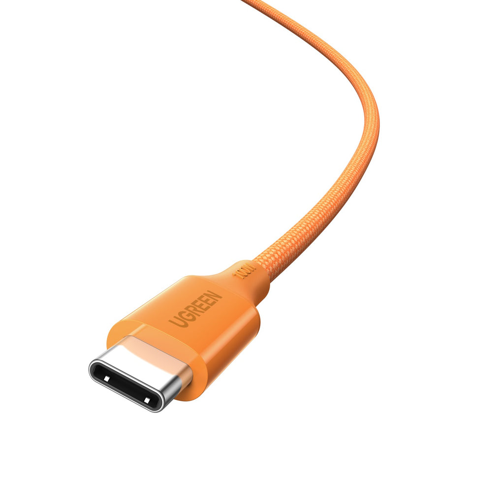 UGREEN Type-C To Type-C Braided Cable 100W 1 Metre - Orange 2