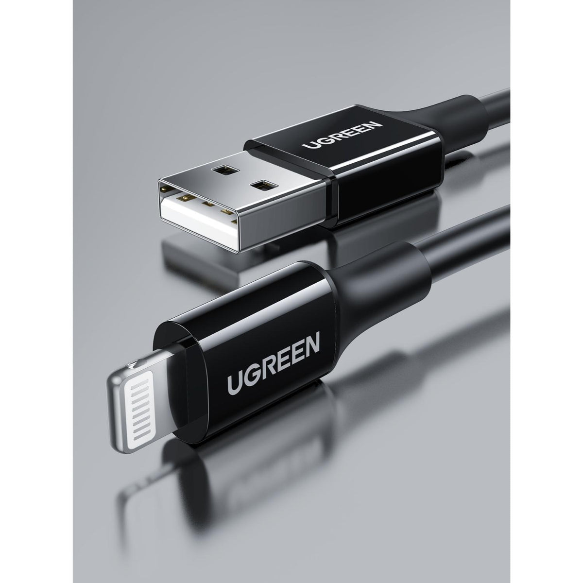 UGREEN USB To MFI Lightning USB Cable - 1 Metre - Black 2