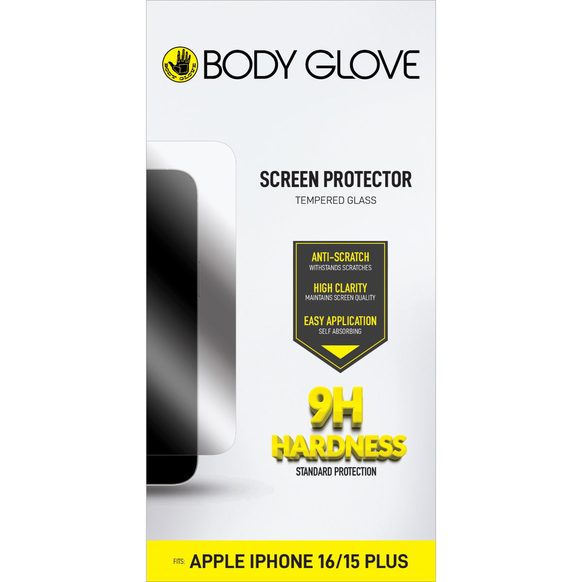 Body Glove Tempered Glass Screen Protector - Apple iPhone 16 Plus / iPhone 15 Plus - Clear 2