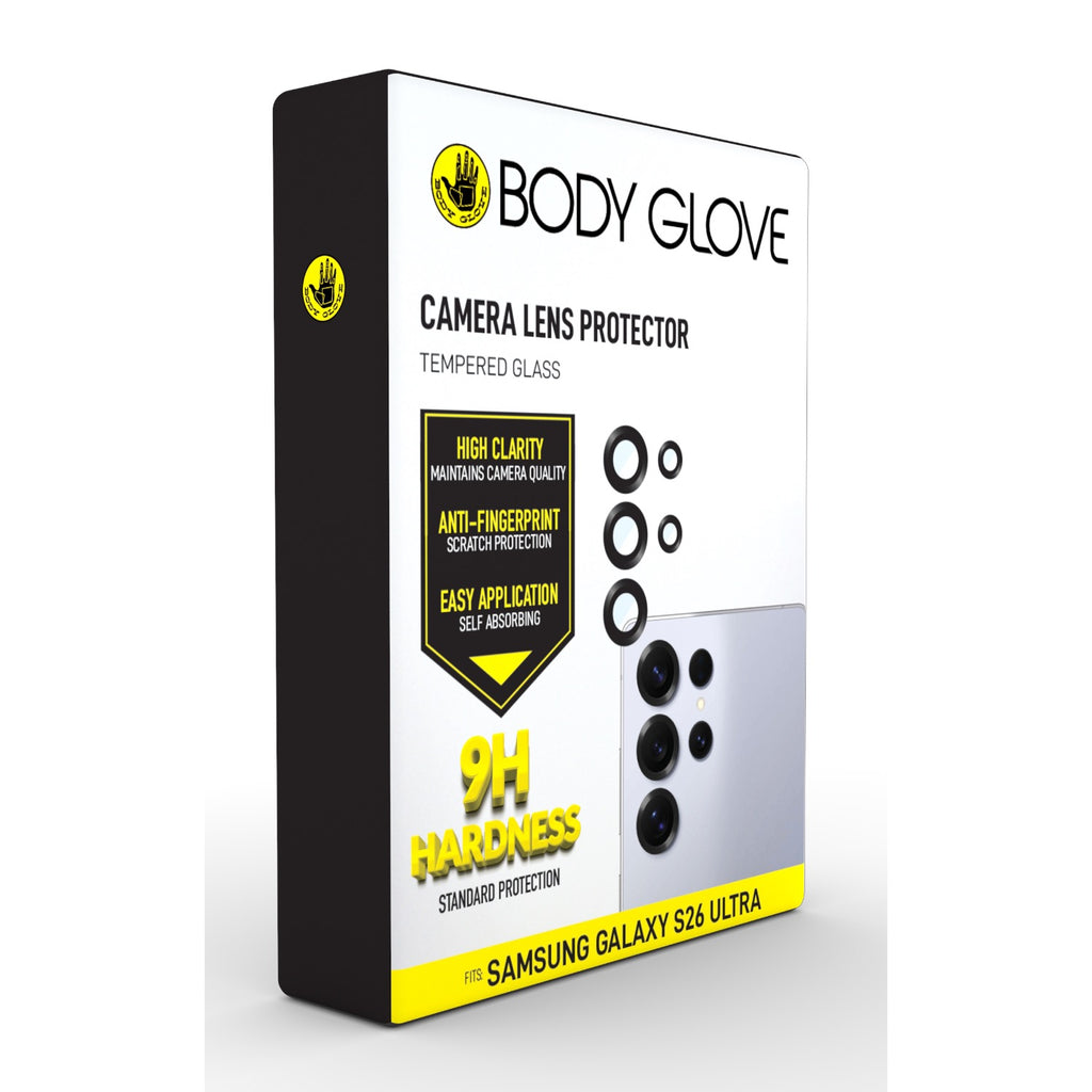 Body Glove Tempered Glass Lens Protector - Samsung Galaxy S26 Ultra - Black Border 4