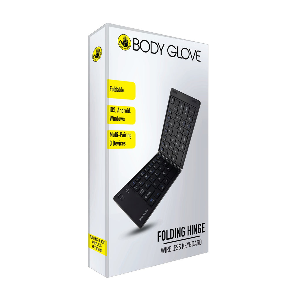 Body Glove Wireless Folding Hinge Keyboard - Black 5