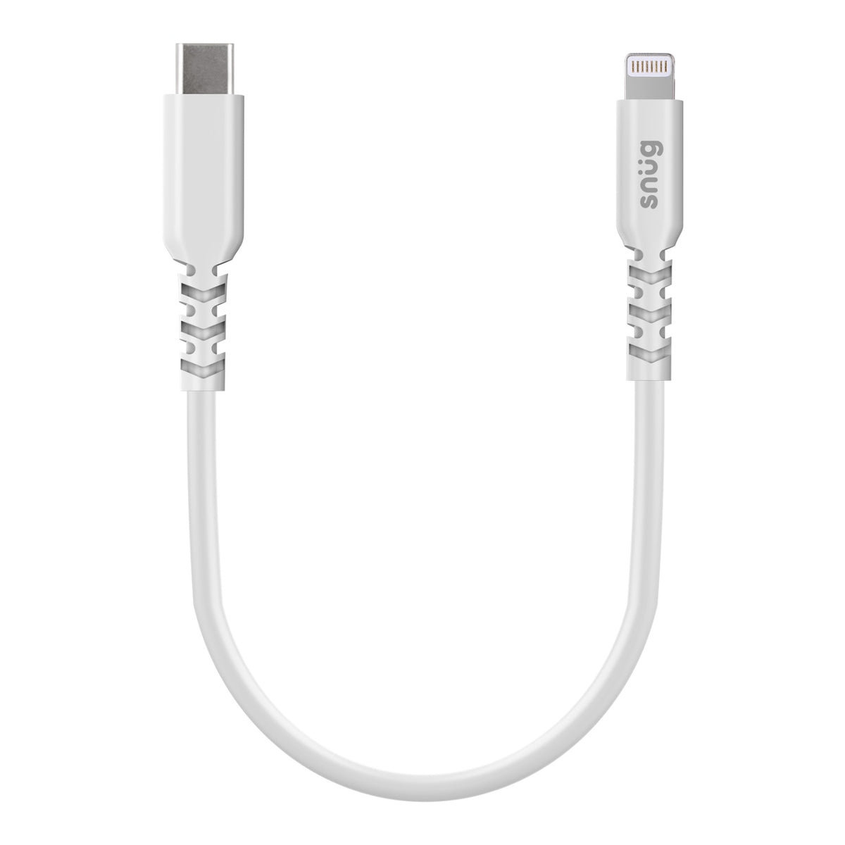 Snug Type-C To MFI Lightning Cable 30W - 25 Centimetres - White