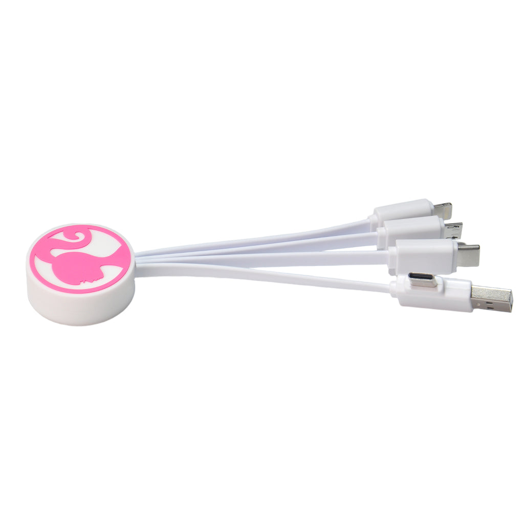 Barbie 5-In1 Cable - White - Multicolour 2