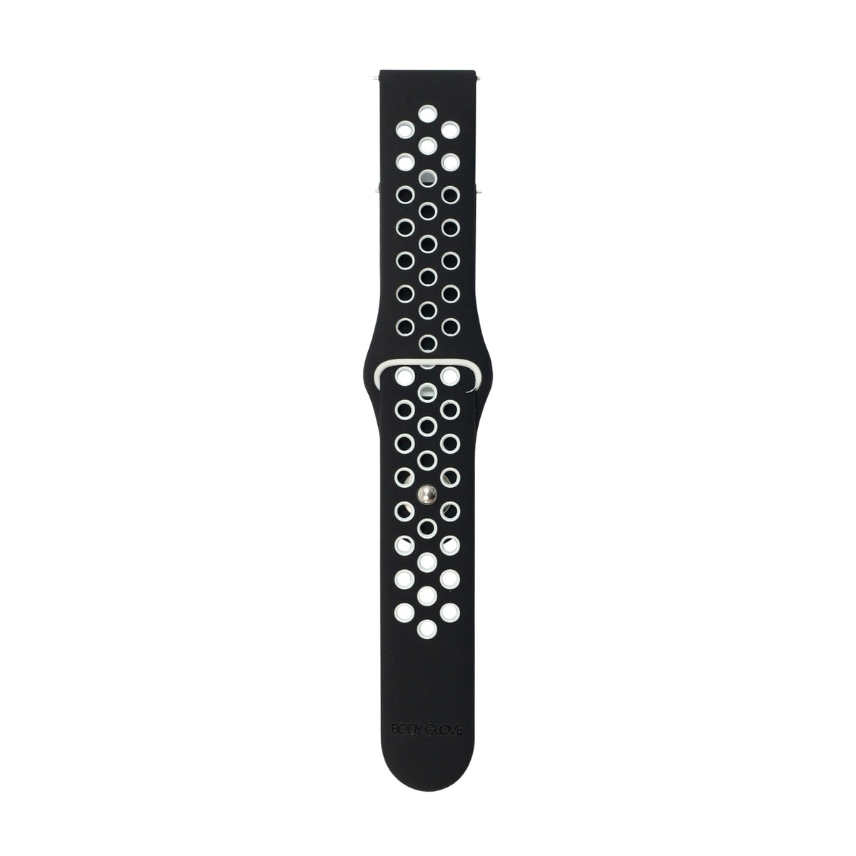 Body Glove Silicone Watch Strap - Samsung Galaxy Watch6 (40mm) / 7 (40mm) / 4 (40mm) - White/Black 4