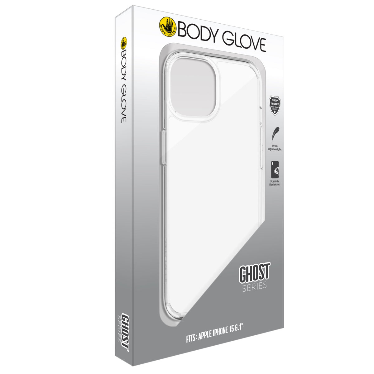 Body Glove Ghost Case - Apple iPhone 15 - Clear 9