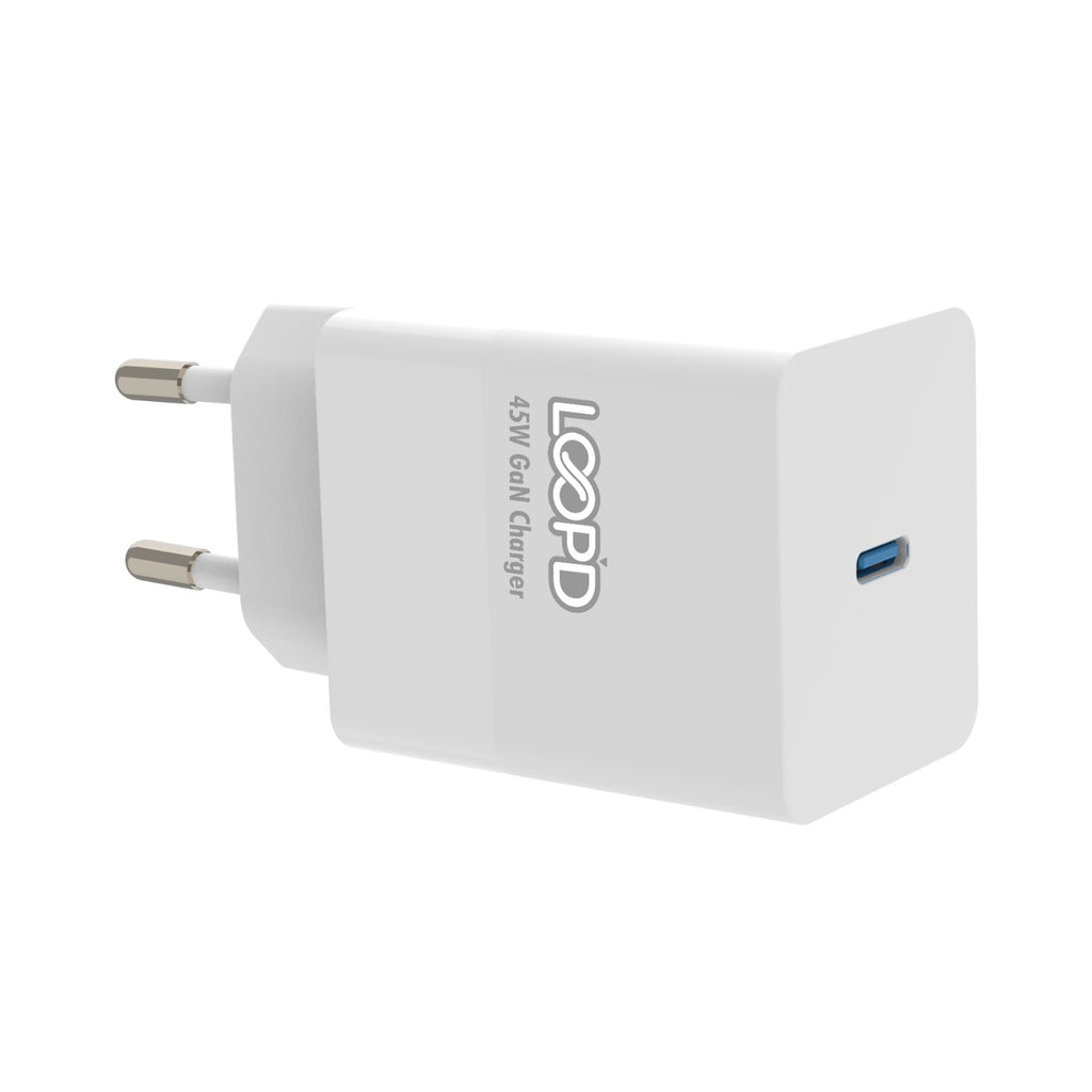 LOOP'D 1 Port Wall Charger 45W - White 3