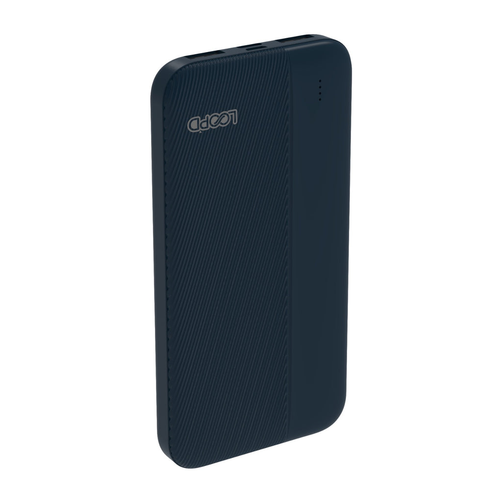 LOOP'D 4LED Indicator Powerbank - 10000mAh - Navy Blue 2