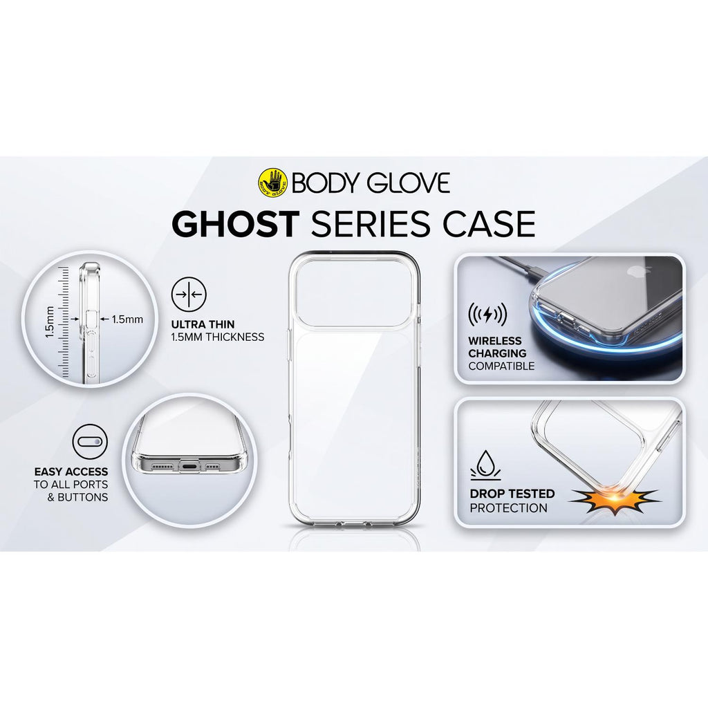 Body Glove Ghost Case - Apple iPhone 18 Pro Max / 17 Pro Max - Clear 10