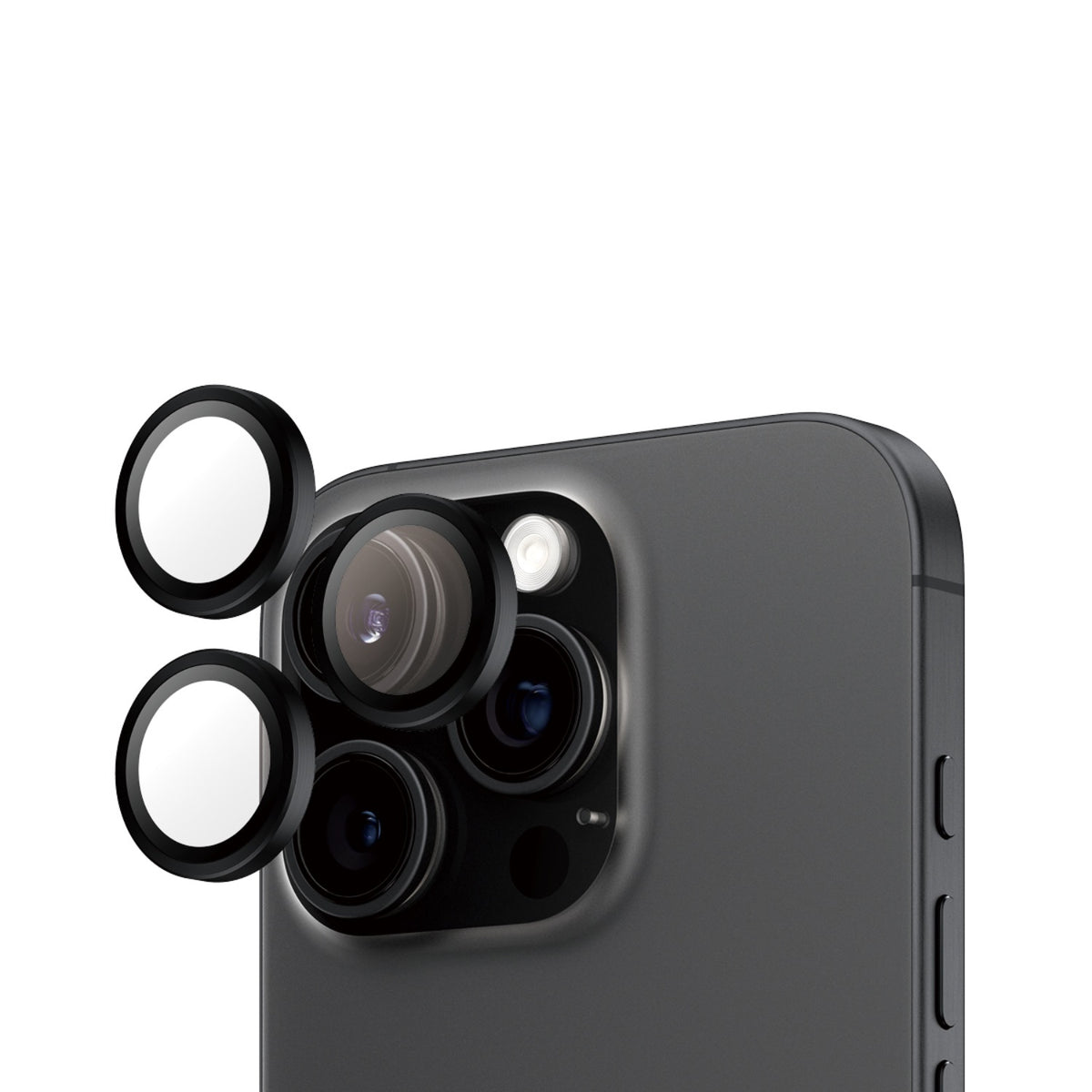 PanzerGlass Hoops Lens Screen Protector - Apple iPhone 16 Pro / iPhone 16 Pro Max - Black 2
