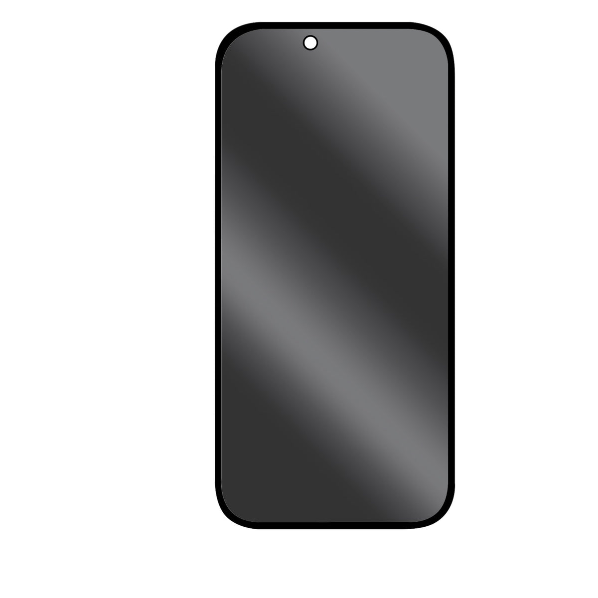 Body Glove Privacy Tempered Glass Screen Protector - Apple iPhone Air - Black Border 3