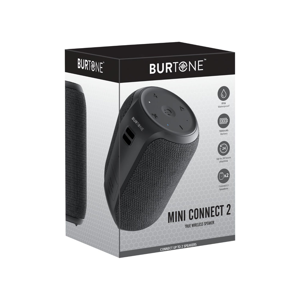 Burtone Mini Connect 2 Wireless Speaker - Black 4