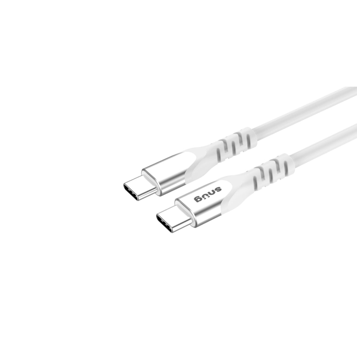 Snug Type-C To Type-C Silicone Cable - 1.2 Metre - White 5