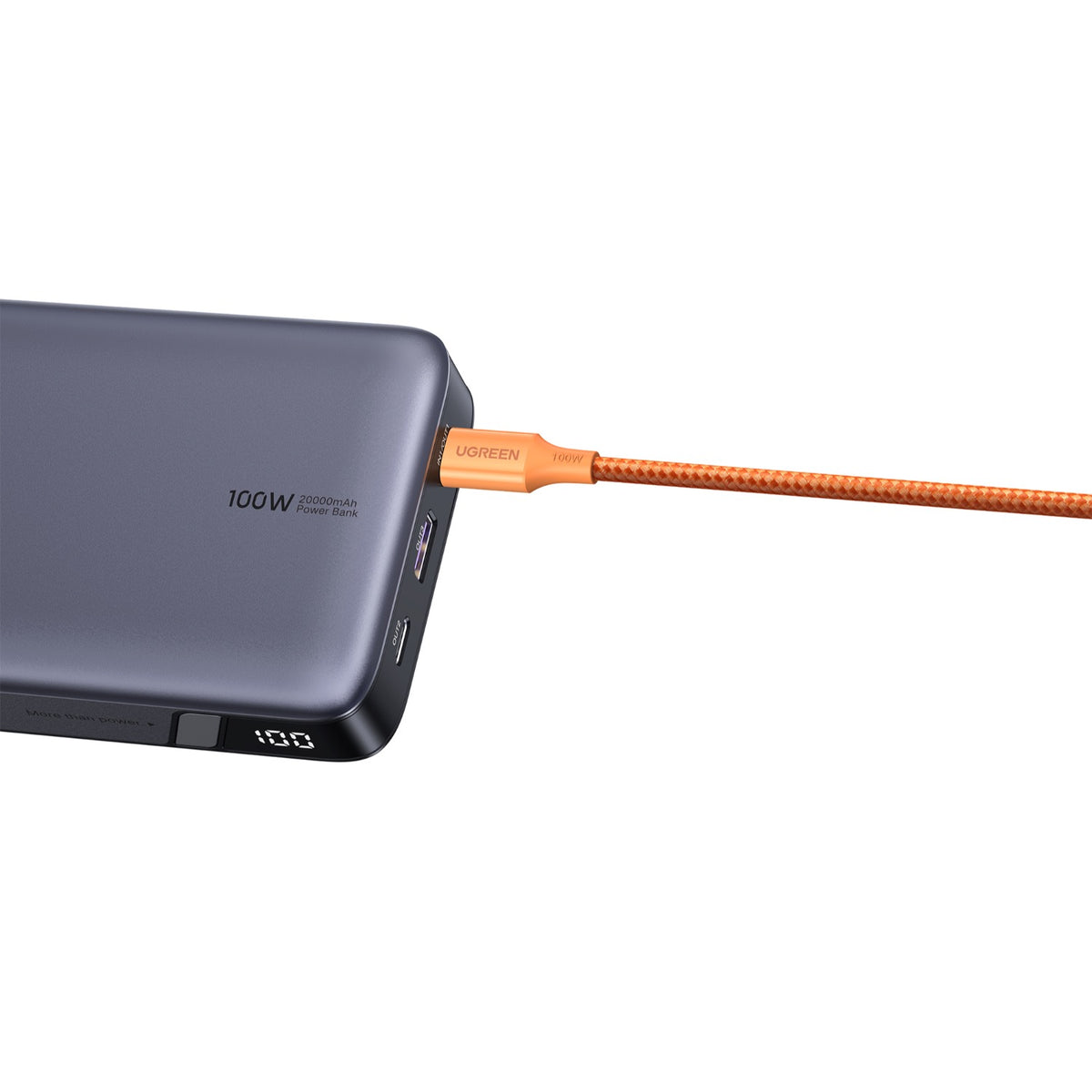 UGREEN Type-C To Type-C Braided Cable 100W 1 Metre - Orange 11