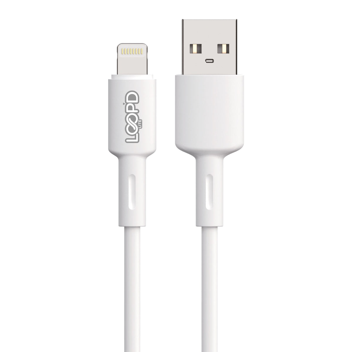 LOOP'D Lite USB To Lightning Cable - 1 Metre - White